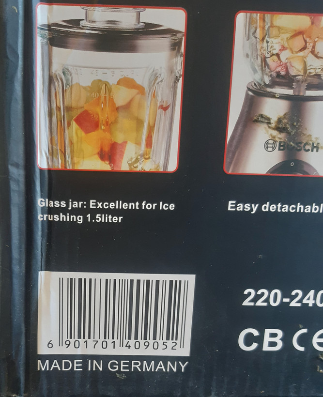 آسیاب مخلوط کن بوش اصلی لیبل آبی مدل 2203