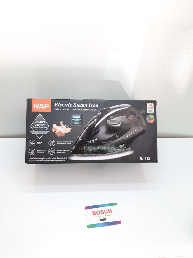 اتو بخار جنتل من راف 2200 وات صفحه Nano ceramic درجه 1 مدل1153