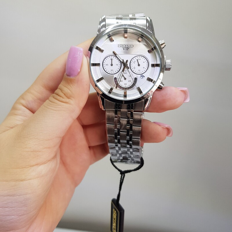 ساعت سیکو ژاپن نقره ای مردانه به همراه جعبه و باطری اضافه 2363 G