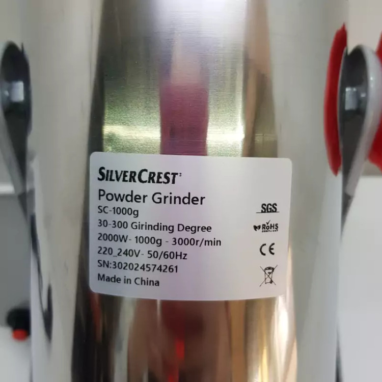آسیاب سیلور کرست 1 کیلویی 2000 وات گارانتی شرکتی مدل sc 1000
