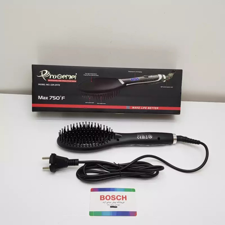 برس حرارتی پرو جیمی حد اکثر حرارت ۷۵۰ درجه سیم چرخشی LCD دار ۶۰ وات مدل GM- 2972