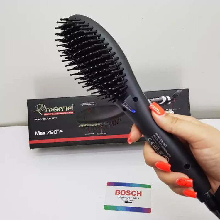 برس حرارتی پرو جیمی حد اکثر حرارت ۷۵۰ درجه سیم چرخشی LCD دار ۶۰ وات مدل GM- 2972