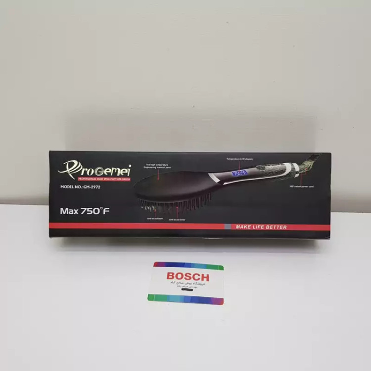برس حرارتی پرو جیمی حد اکثر حرارت ۷۵۰ درجه سیم چرخشی LCD دار ۶۰ وات مدل GM- 2972