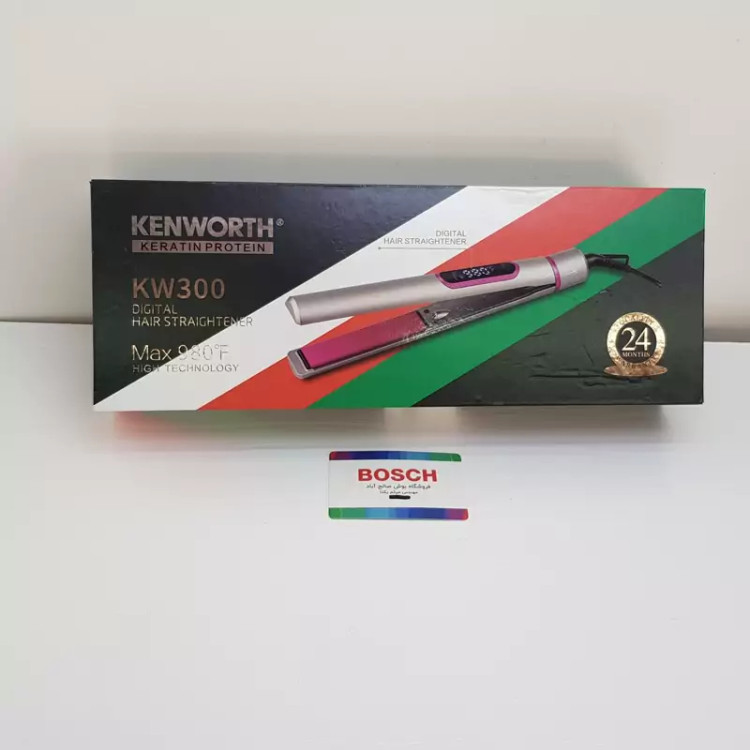 اتو مو کراتینه کنورث مدل kw300 سیم گردان و نمایشگر LED