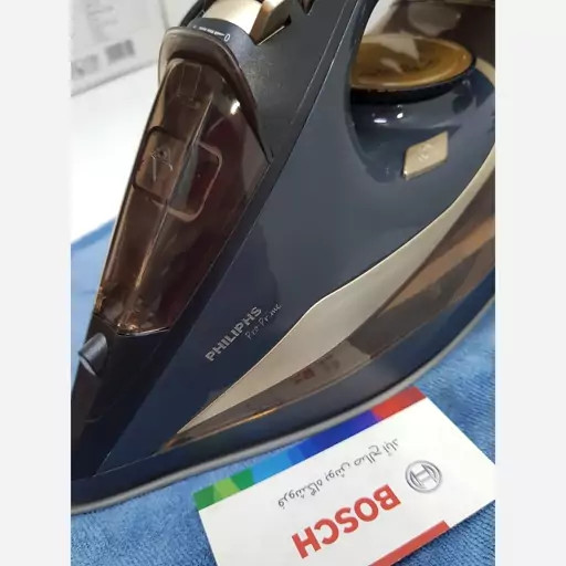 اتو بخار فیلیپس حک شده 2400 وات صفحه سرامیک قدرت بخار 180 گرم با گارانتی شرکتی مدل ProPrime 5