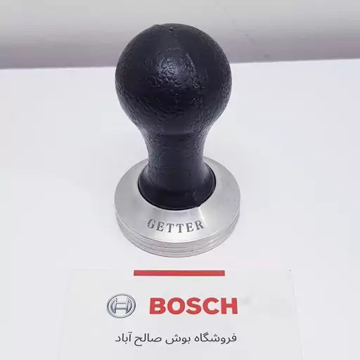 تمپر دسته پلاستیکی کف شیار دار سایز 51 باریستا اسپیس با ارتفاع 9 و قطر کف 5 سانت