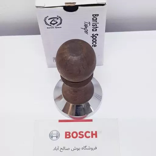 تمپر دسته چوبی باریستا اسپیس سایز 51 با ارتفاع 9.5 و قطر کف 5 سانت