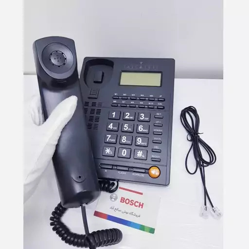 گوشی تلفن ثابت رنگ مشکی کالر ای دی دار کیفیت عالی مدل Noise less 3