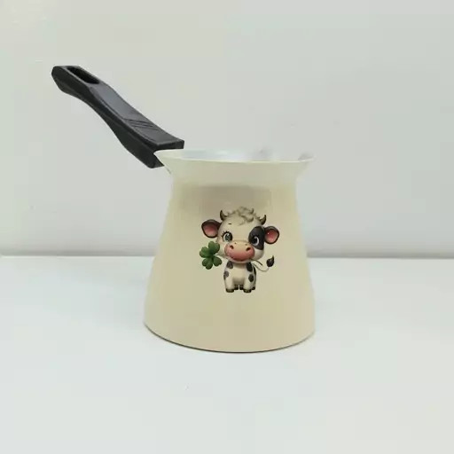 شیرجوش و قهوه جوش روحی رنگ کوره بزرگ ابعاد 10 در 10