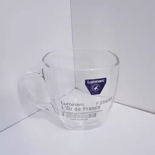 فنجان لومینارک مدل کارینا دسته دار اصلی ساخت امارات دست 6 عددی سری گلد فرنس F 2565 LUMINARC CARINA