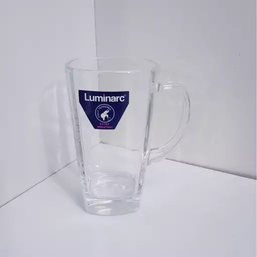استکان لومینارک مدل استرلینگ اصلی حک شده دسته دار دست 6 عددی ساخت امارات LUMINARC STERLING سری گلد فرنس F2565E