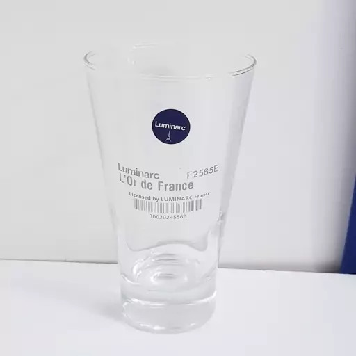 لیوان لومینارک شتلند اصلی حک شده ساخت امارات بسته 6 عددی سری گلد فرنس F2565E LUMINARC SHETLAND