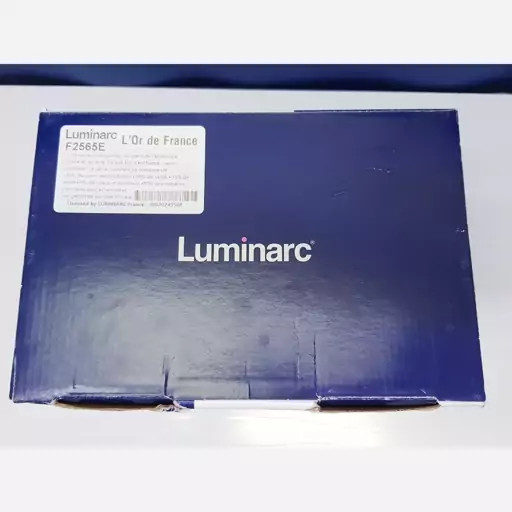 لیوان لومینارک مدل استرلینگ بلند اصلی حک شده ساخت امارات دست 6 عددی سری گلد فرنس F2565E LUMINARC STERLING