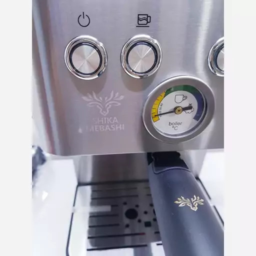اسپرسو و قهوه ساز مباشی شیکا اصلی تمام استیل ژاپن 20 بار 1350 وات مدل SHIKA