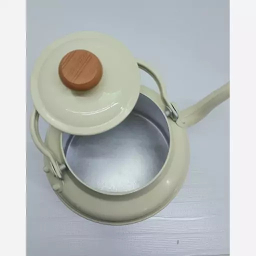 کتری روحی طرح دار 1.5 لیتری نسوز نگیر رنگ کوره قطر کف 13 سانت