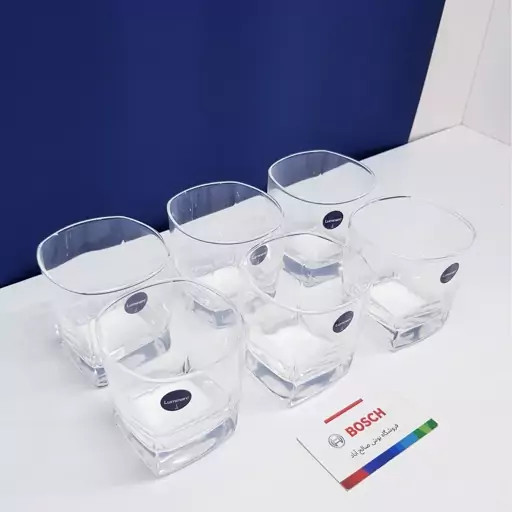 لیوان لومینارک مدل نیم لیوان استرلینگ اصلی ساخت امارات دست 6 عددی سری گلد فرنس F2565 LUMINARC STERLING