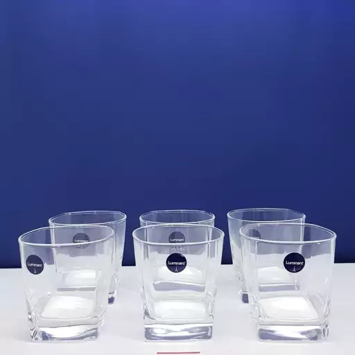 لیوان لومینارک مدل نیم لیوان استرلینگ اصلی ساخت امارات دست 6 عددی سری گلد فرنس F2565 LUMINARC STERLING