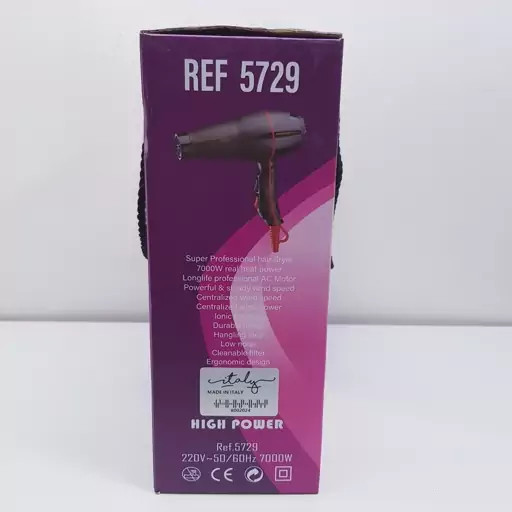 سشوار پرومکس گلد اصلی پروفشنال حک شده 7000 وات به همراه 10 عدد شانه و یک سری مدل LUXE AIR 7