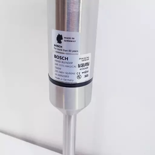 گوشتکوب برقی بوش آلمان مجیکال سری حک شده اصلی 1500وات لیبل آبی تیغ تیتانیوم گارانتی مدل 111