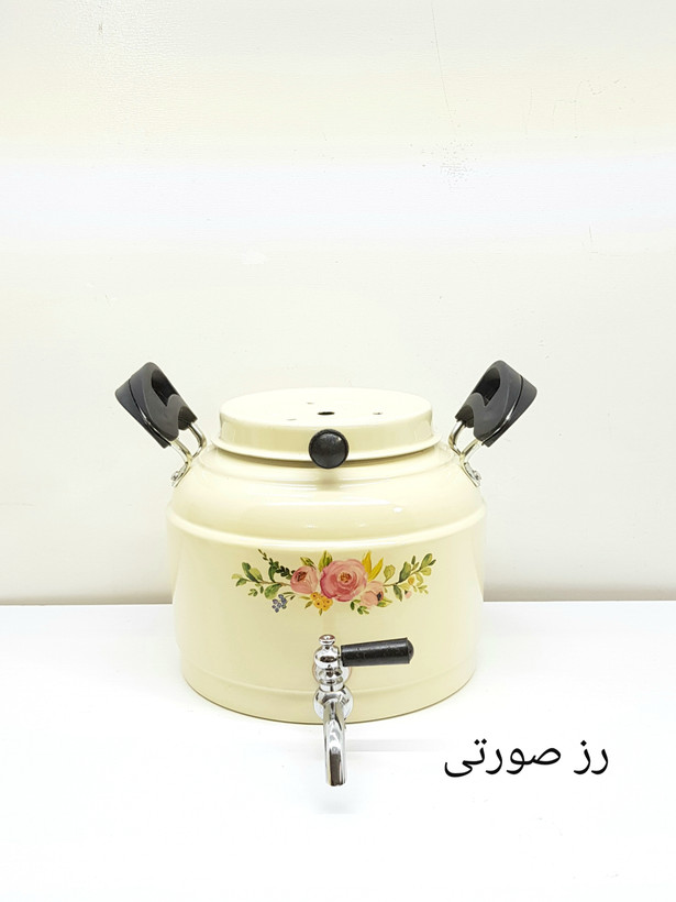 کتری شیردار یکتاباش روحی 4 لیتری طرح دار نگیر نسوز بدون قوری