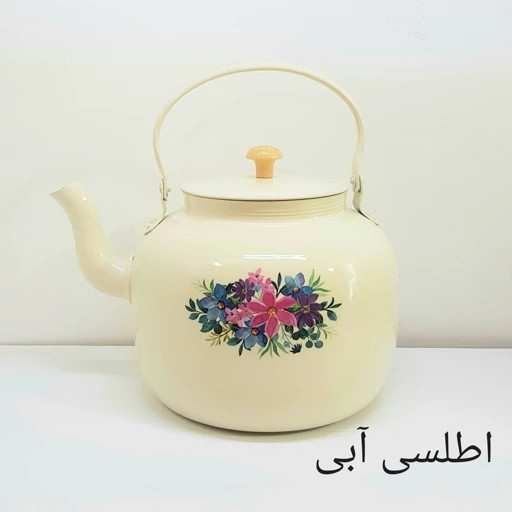 کتری روحی | 3 لیتر | طرح دار | رنگ کوره ثابت نسوز | آهنربا نگیر | برند یکتا باش | مدل YEKTABASH H032
