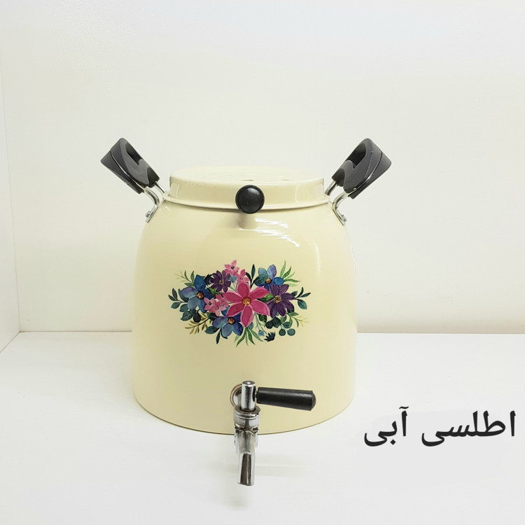 کتری شیردار یکتاباش روحی 6 لیتری طرح دار نگیر نسوز بدون قوری مدل KE061